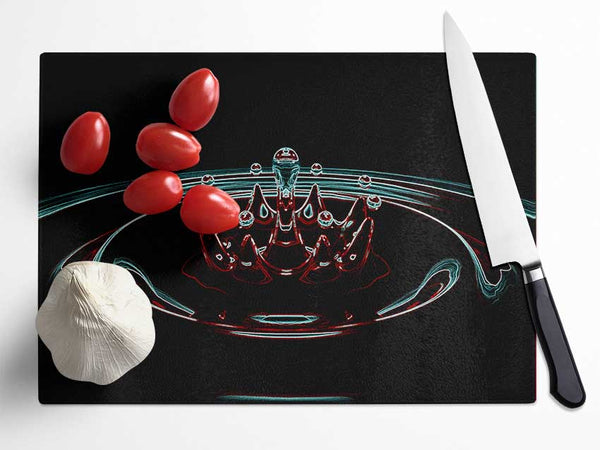 Splash Red Glass Chopping Board