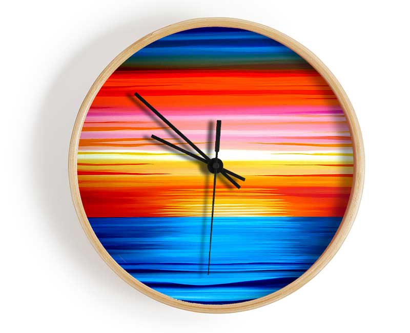 Sun Of The Ocean Clock - Wallart-Direct UK