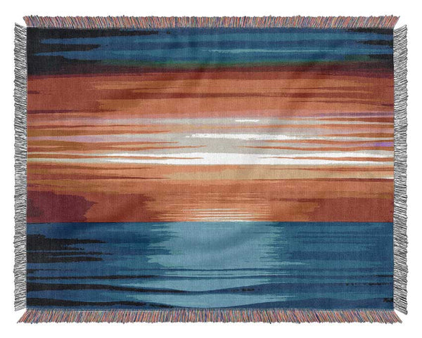 Sun Of The Ocean Woven Blanket