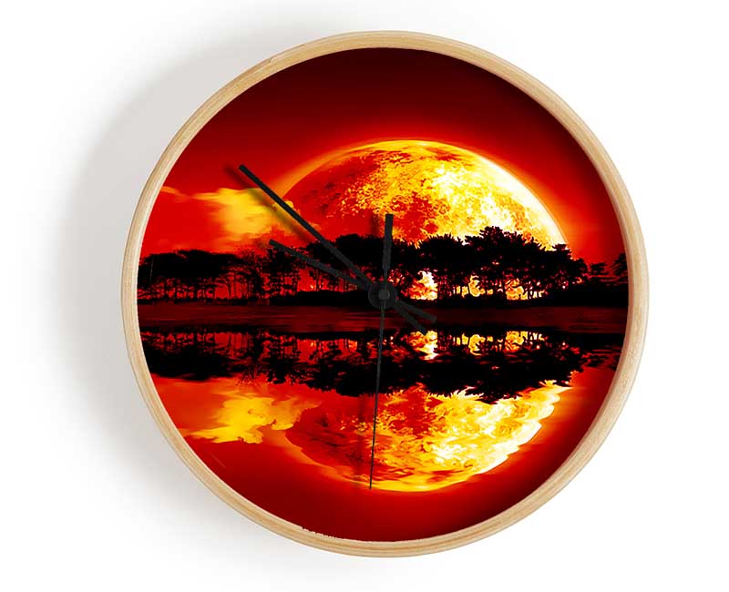 Sunset Siren Clock - Wallart-Direct UK