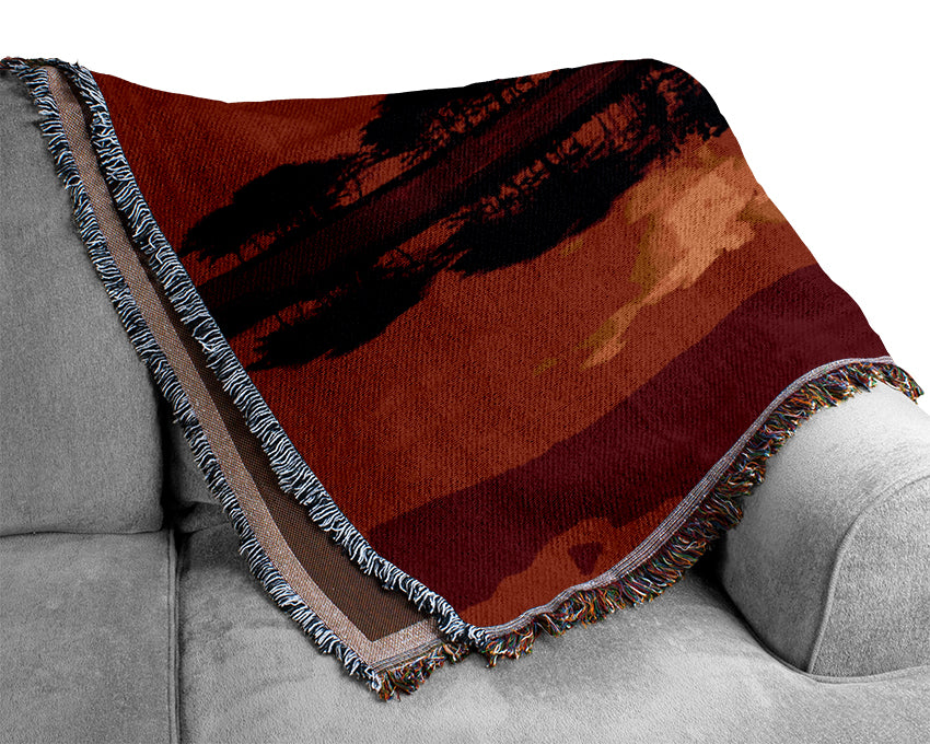 Sunset Siren Woven Blanket