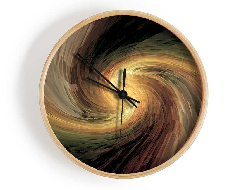 Swirls Of Light Clock - Wallart-Direct UK