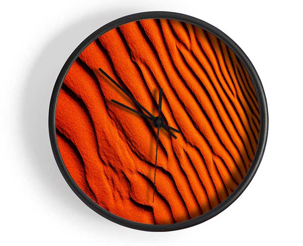 Texture Of The Desert Sands Clock - Wallart-Direct UK