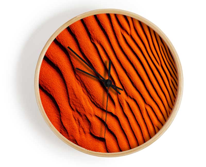 Texture Of The Desert Sands Clock - Wallart-Direct UK