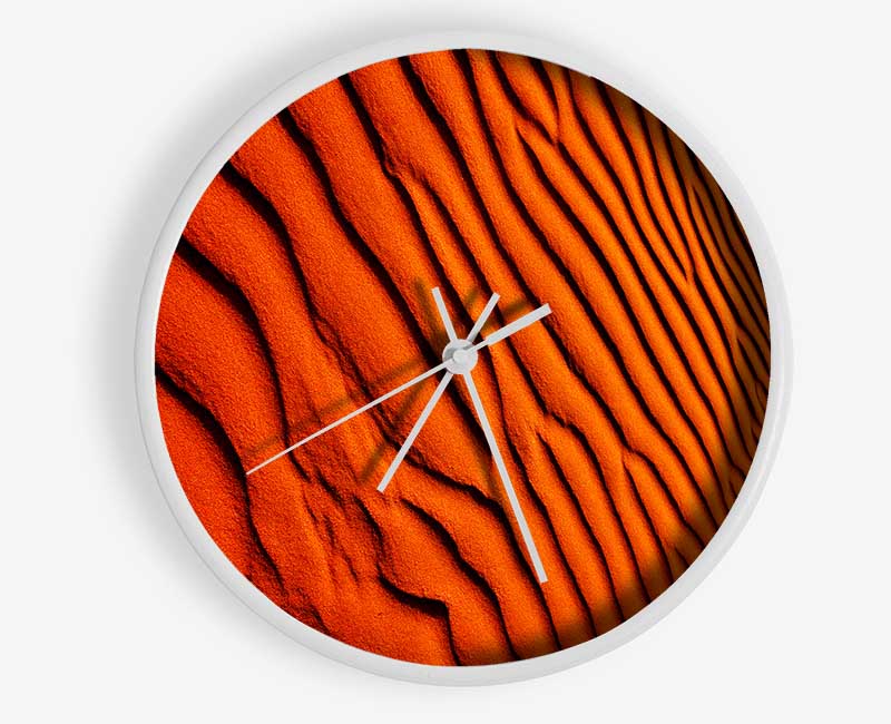 Texture Of The Desert Sands Clock - Wallart-Direct UK