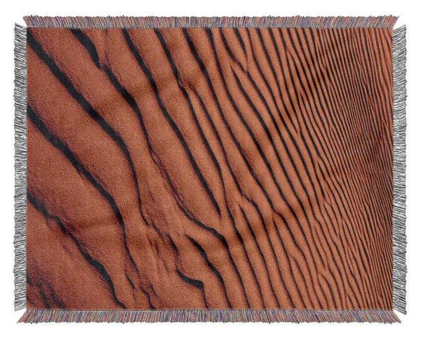 Texture Of The Desert Sands Woven Blanket