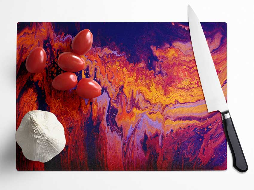 The Earths Crust Glass Chopping Board