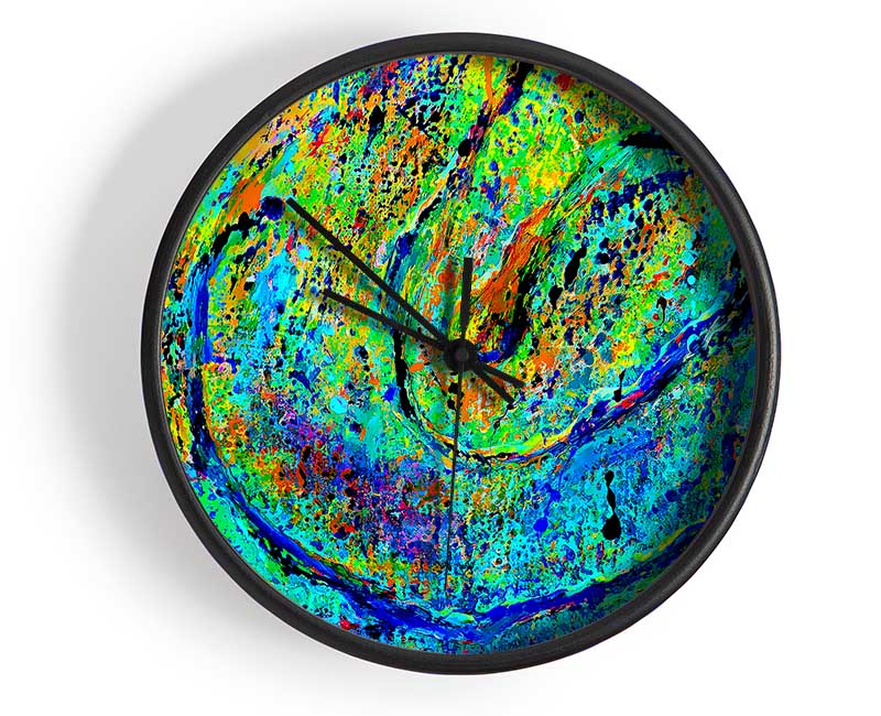 The Journey Green Clock - Wallart-Direct UK