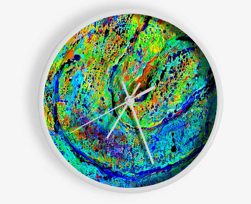 The Journey Green Clock - Wallart-Direct UK