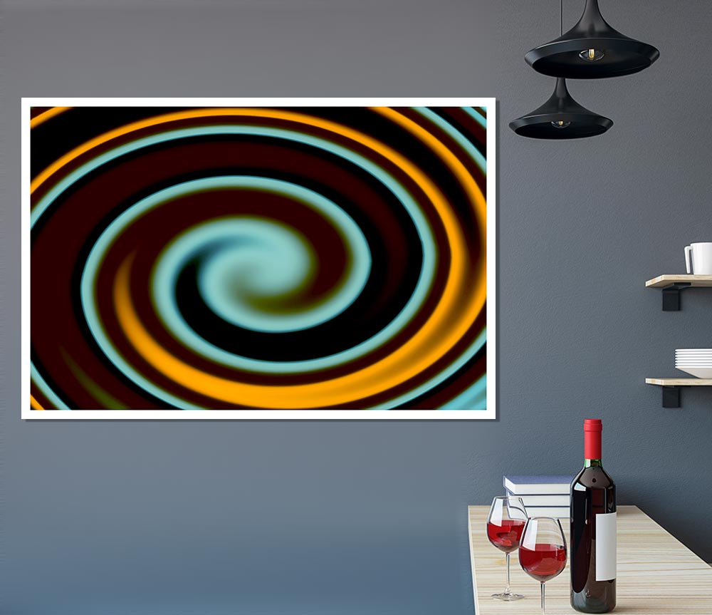 The Swirl Print Poster Wall Art