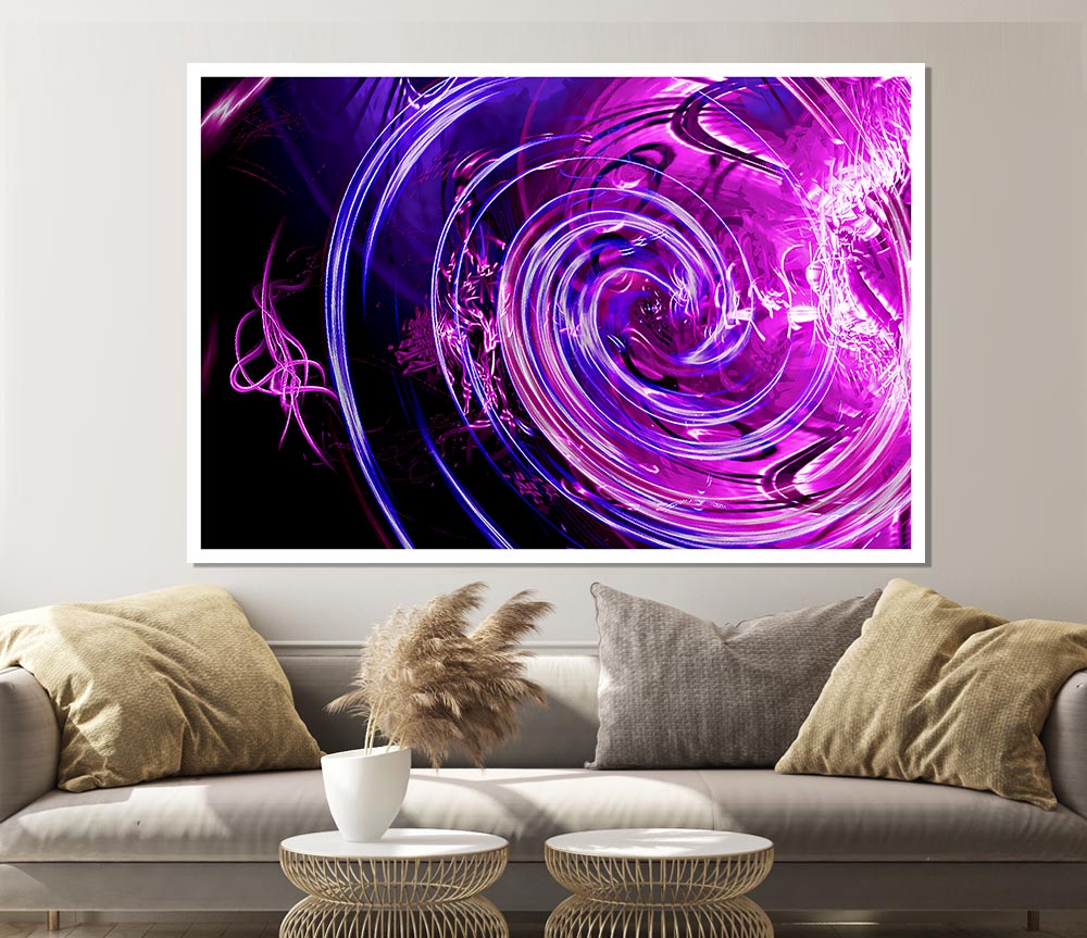 The Universe Pink Print Poster Wall Art