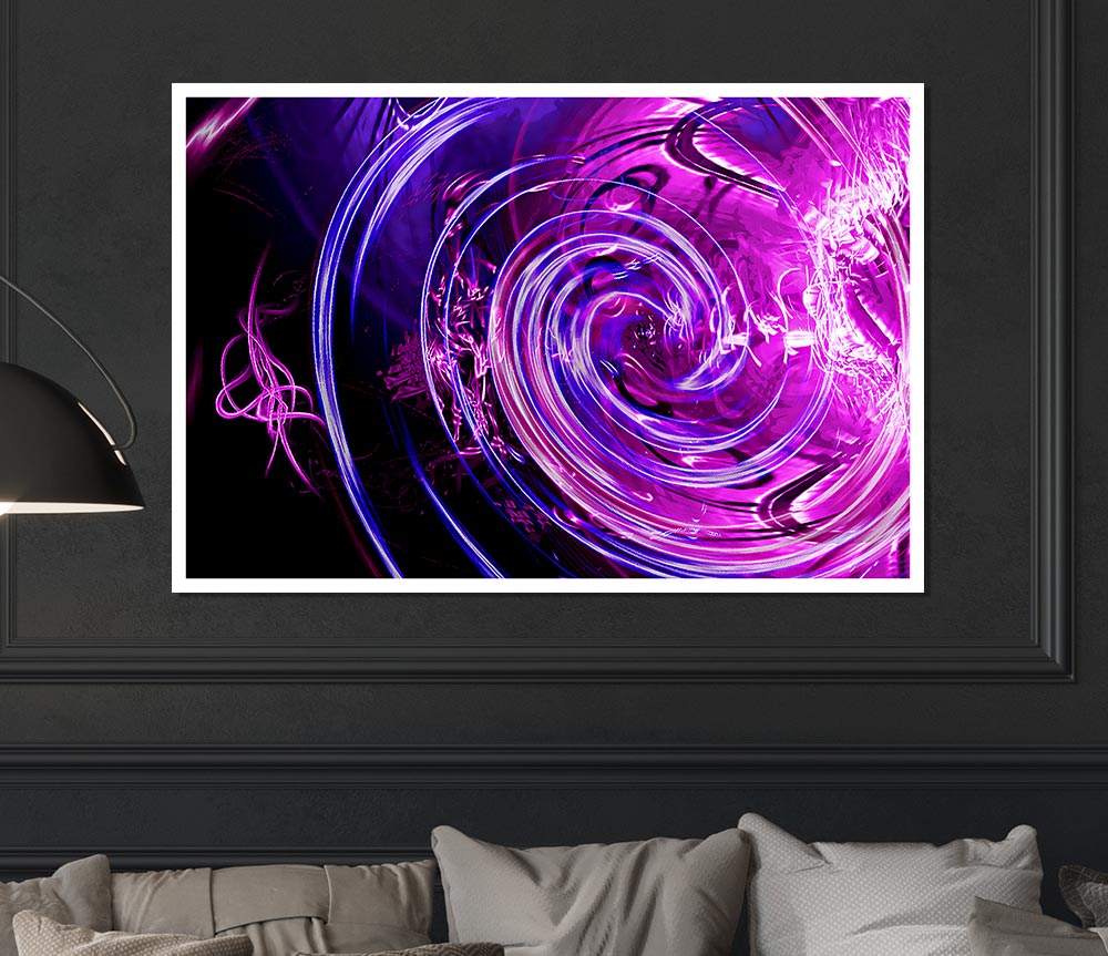 The Universe Pink Print Poster Wall Art