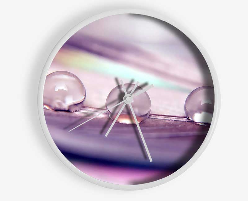 Three Water Drops Clock - Wallart-Direct UK