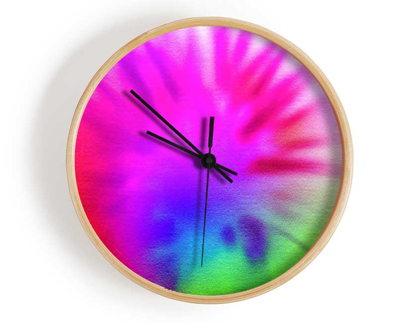 Tie Dye Clock - Wallart-Direct UK