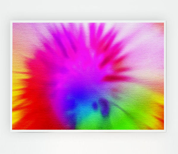 Tie Dye Print Poster Wall Art