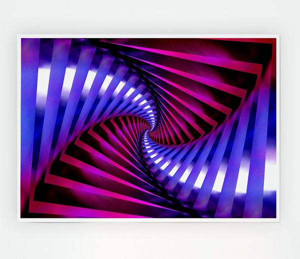 Time Tunnel Continum Print Poster Wall Art