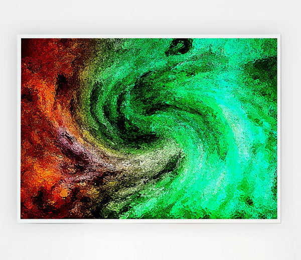 Time Tunnel Explosion Print Poster Wall Art