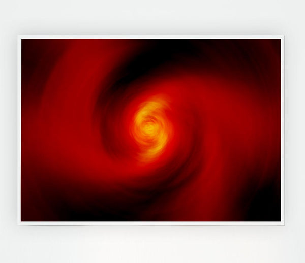 Twist Of Red Print Poster Wall Art