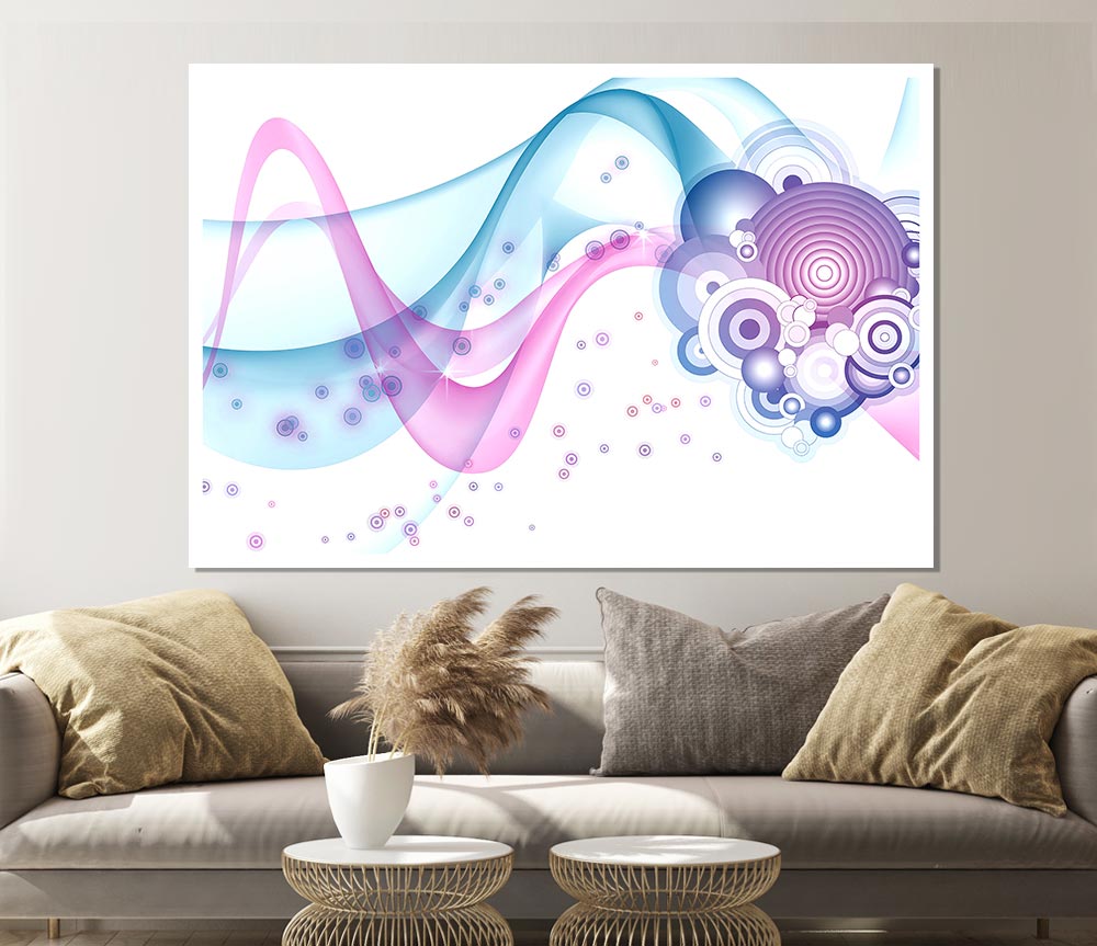 Baby Pink Blues Print Poster Wall Art