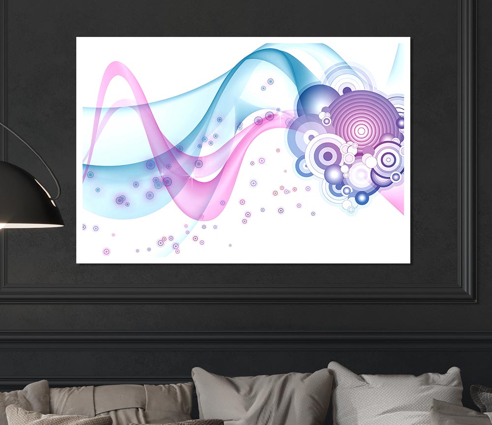 Baby Pink Blues Print Poster Wall Art