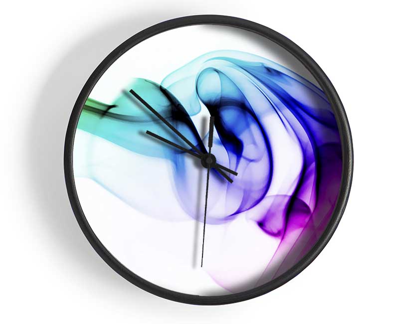 Vibrant Smoke Clock - Wallart-Direct UK