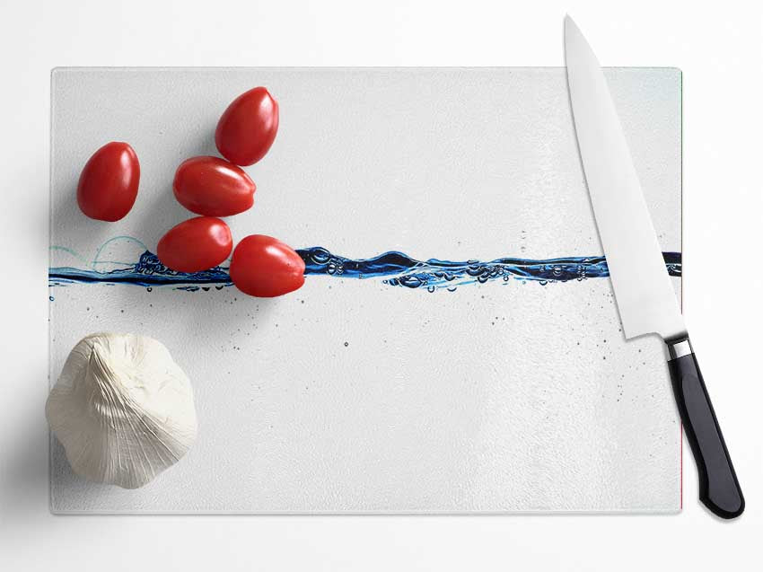 Water Line Glass Chopping Board