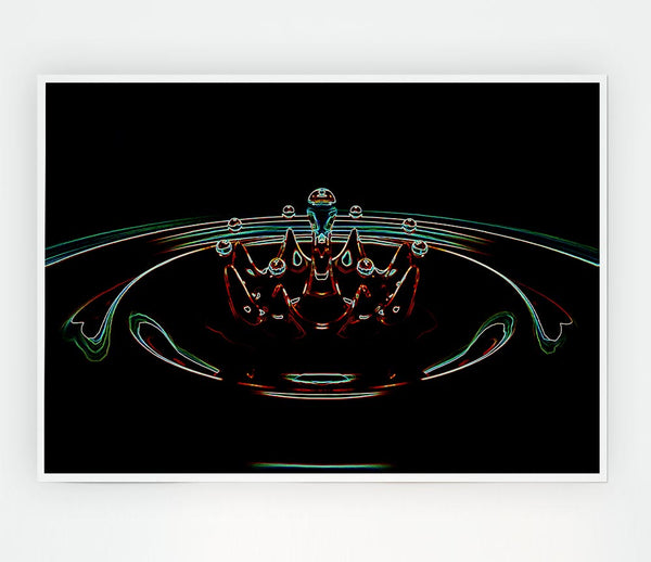 Water Dance Print Poster Wall Art