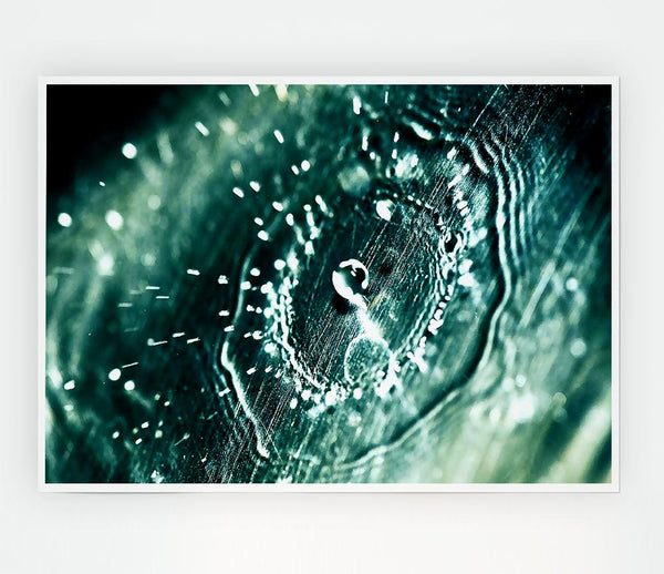 Water Splash Drop Print Poster Wall Art