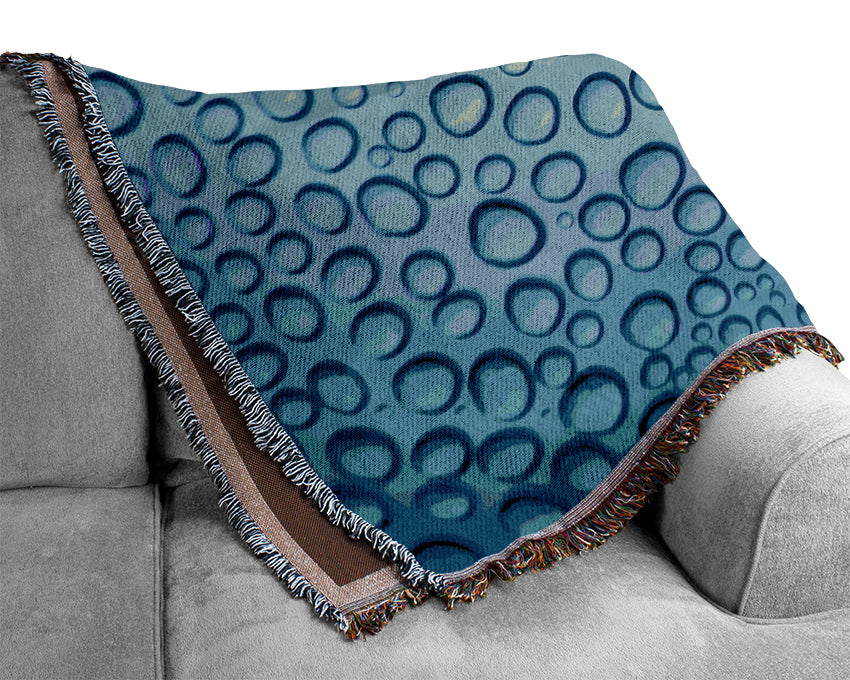 Water Drop Pattern Woven Blanket