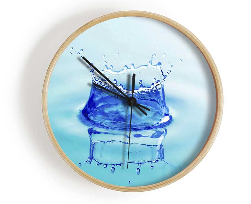 Water Splash Reflection Clock - Wallart-Direct UK