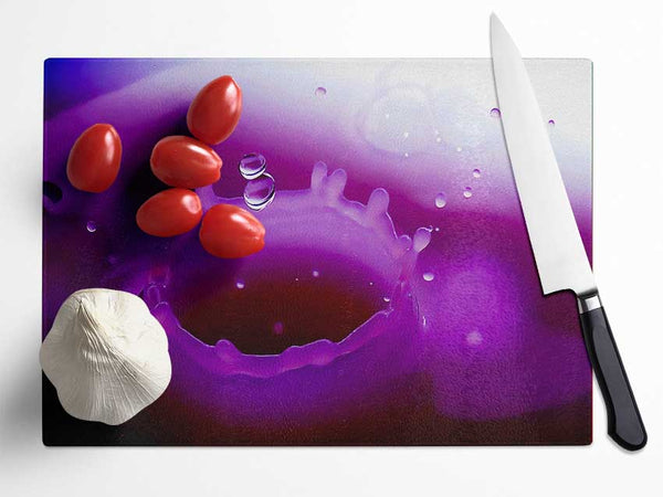 Wax Splash Glass Chopping Board