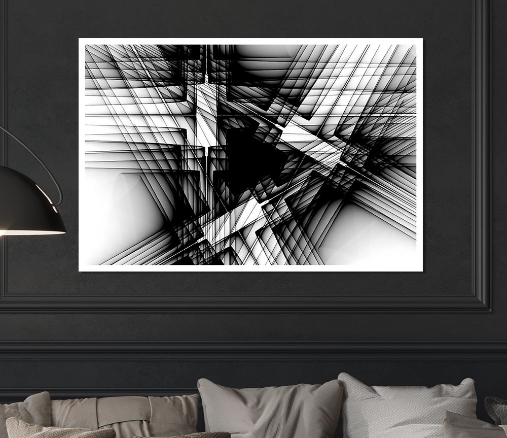 Where The Lines Cross Print Poster Wall Art