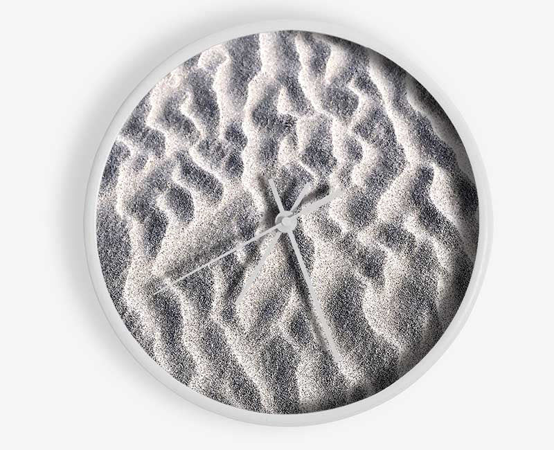 White Desert Sand Clock - Wallart-Direct UK