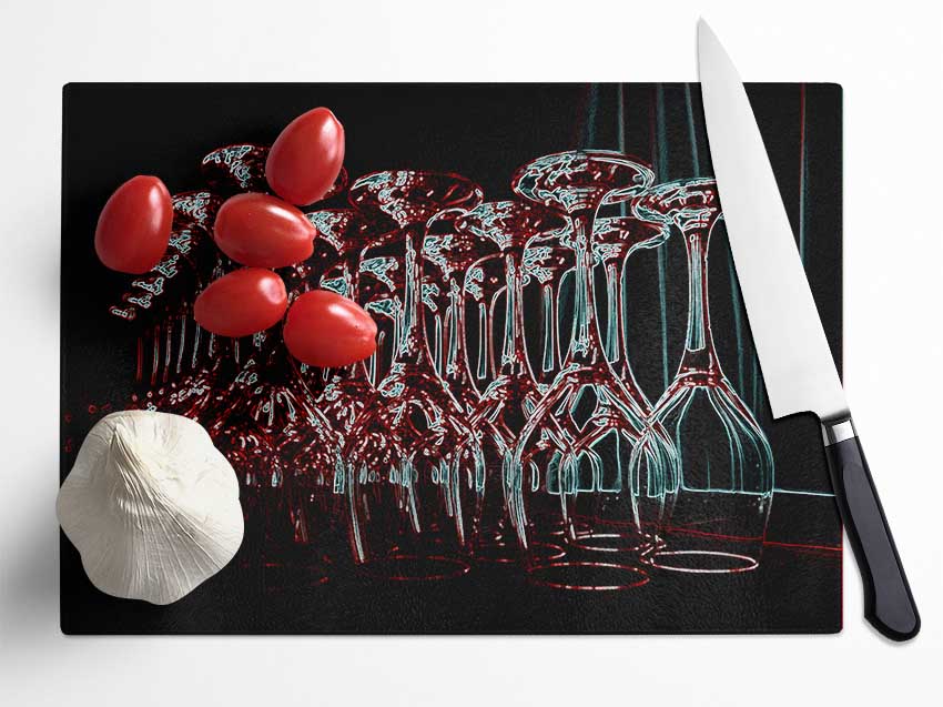 Wine Bar Glass Chopping Board