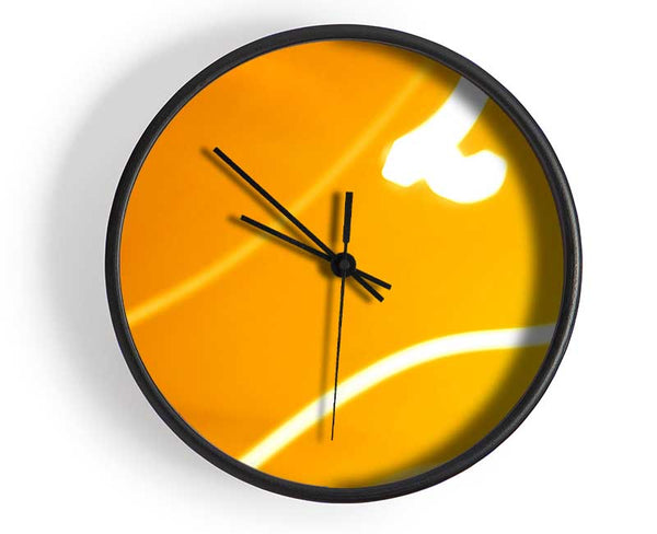 Yellow Flow Clock - Wallart-Direct UK