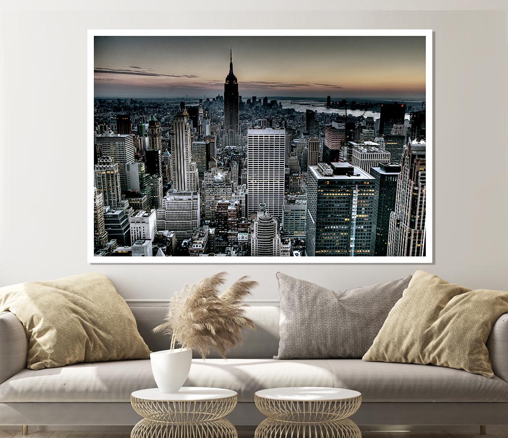 Across New York Print Poster Wall Art