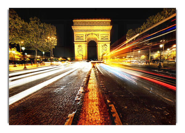 Arc De Triomphe At Night