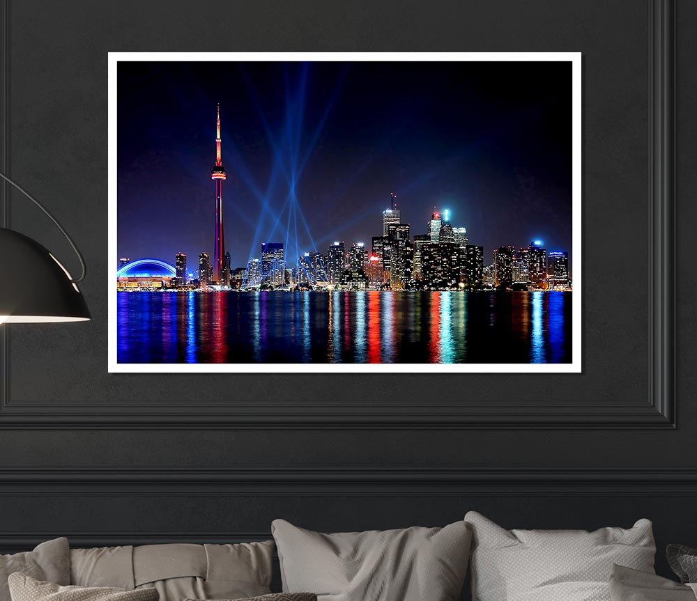 Auckland New Zealand Reflections Print Poster Wall Art