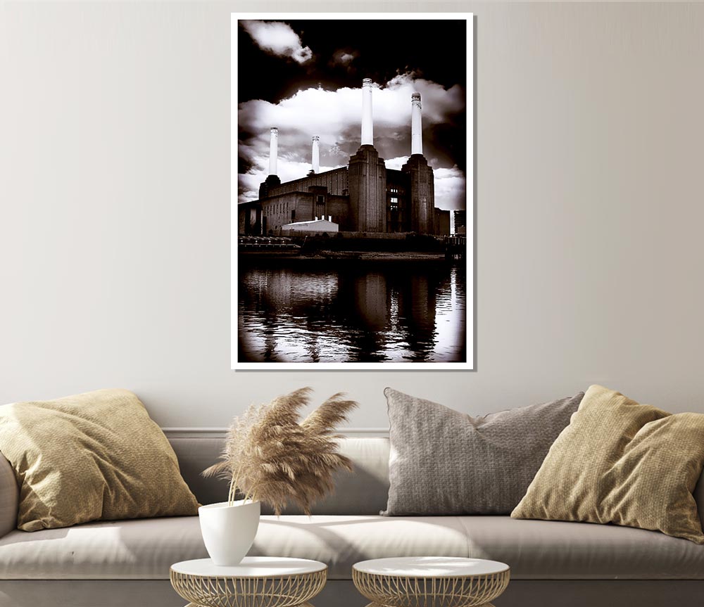 Battersea Power Station Print Poster Wall Art