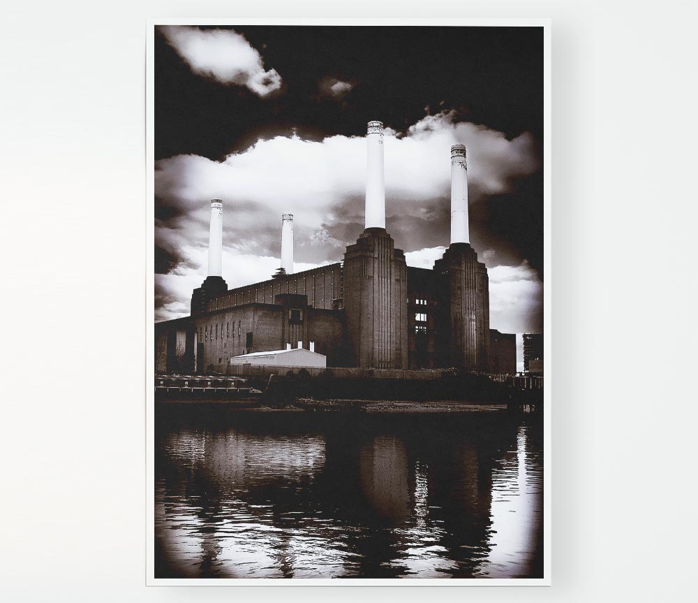 Battersea Power Station Print Poster Wall Art