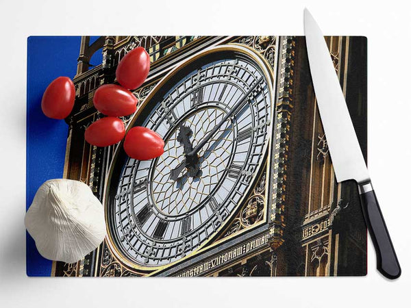 Big Ben Face Glass Chopping Board