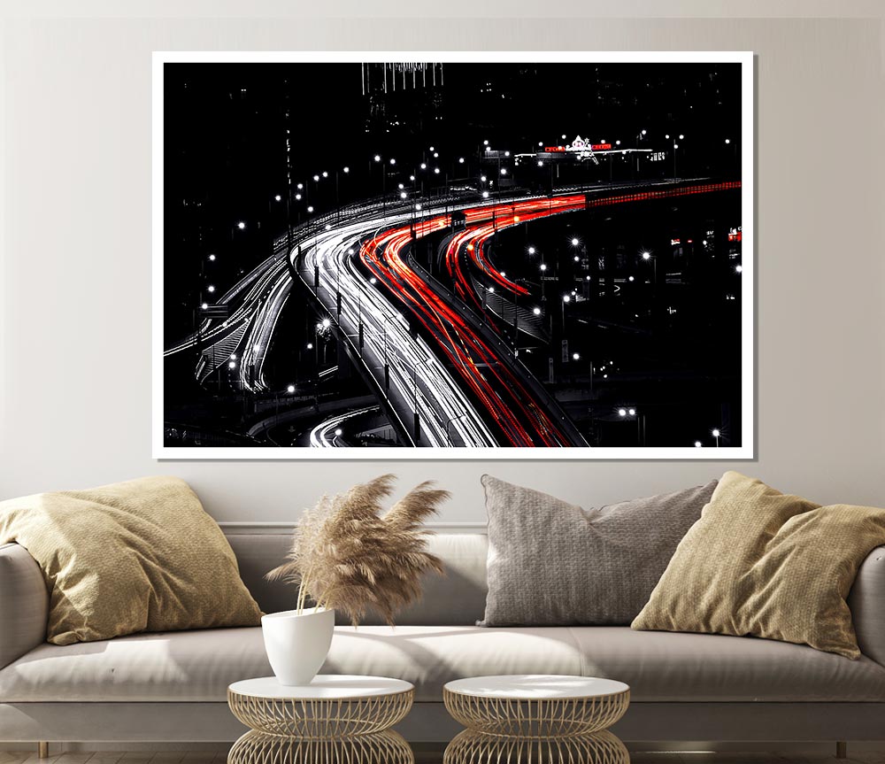 Bridges Of Shanghai Print Poster Wall Art