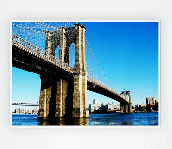 Brooklyn Bridge By Day Print Poster Wall Art