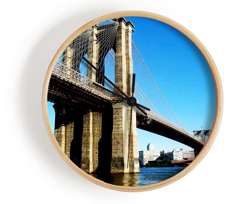 Brooklyn Bridge By Day Clock - Wallart-Direct UK