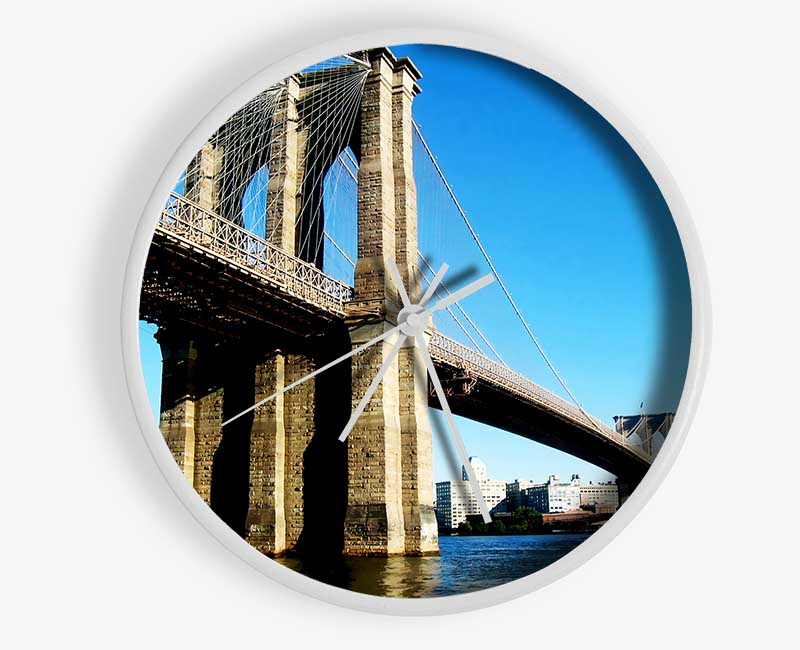 Brooklyn Bridge By Day Clock - Wallart-Direct UK