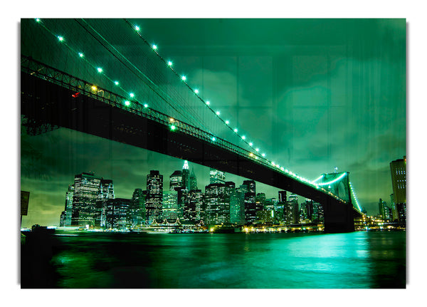 Brooklyn Bridge New York Green Cast