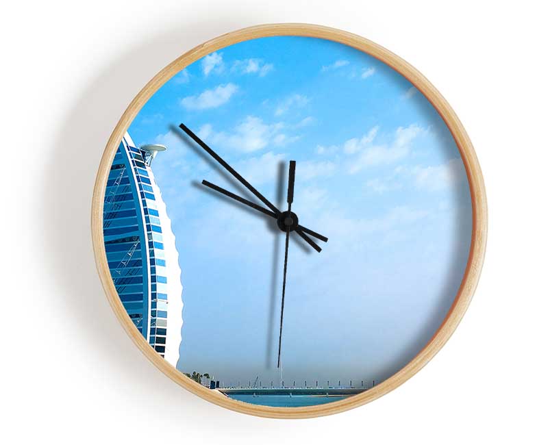 Burj Al Arab Dubai In The Morning Sky Clock - Wallart-Direct UK