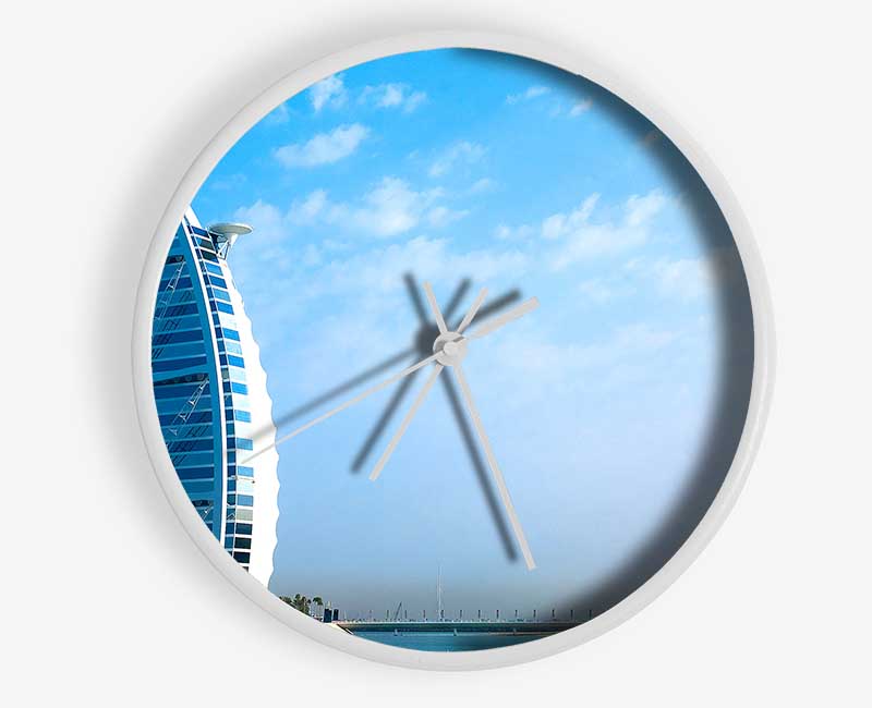 Burj Al Arab Dubai In The Morning Sky Clock - Wallart-Direct UK