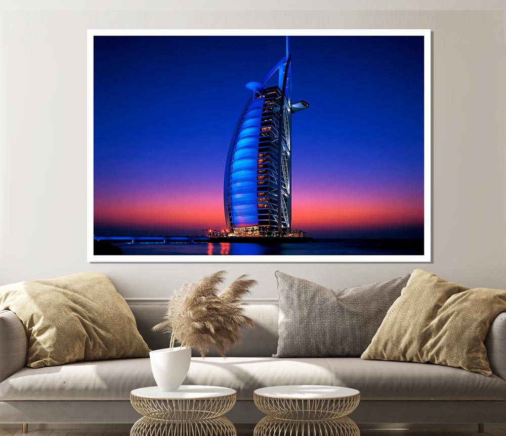 Burj Al Arab Dubai Uae Print Poster Wall Art