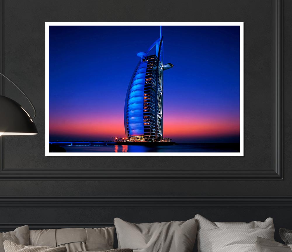 Burj Al Arab Dubai Uae Print Poster Wall Art